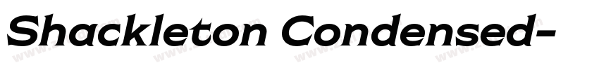 Shackleton Condensed字体转换